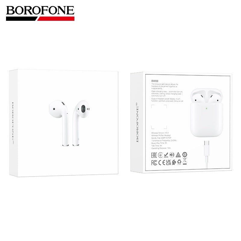 Borofone BW89 Bluetooth 5.4 True Wireless Stereo Earbuds Headset Borofone BW89 Bluetooth 5.4 True Wireless Stereo Earbuds Headset